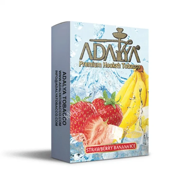 Табак для кальяна  Adalya Strawberry Banan Ice (Клубника банан лед) 50 г оптом  
