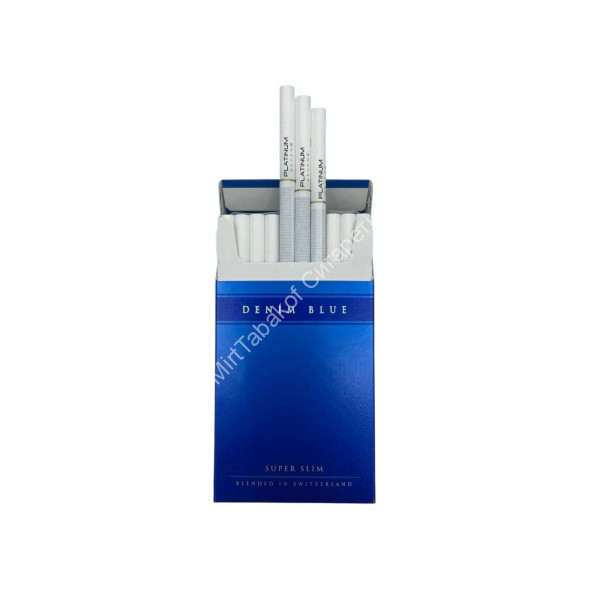 Сигареты Платинум Севен (Platinum Seven) Denim Blue SuperSlim Оптом