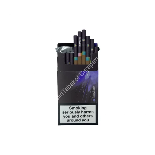 Сигареты The King Dark Fusion Berry Boost Super Slims оптом